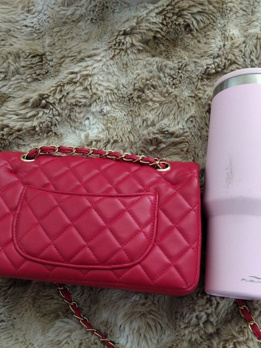 Red Leather Handbag - Picture 13 of 15
